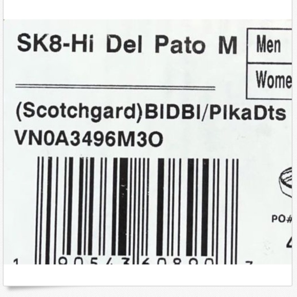 Vans Sk8 Hi Del Pato MTE Scotchgard Blanc Boots - Picture 7 of 7